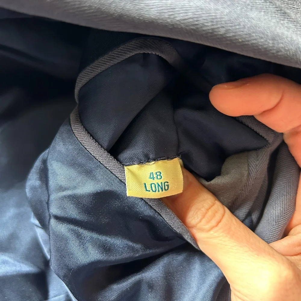 [Joseph & Feiss] Blue Silk Suit Jacket
